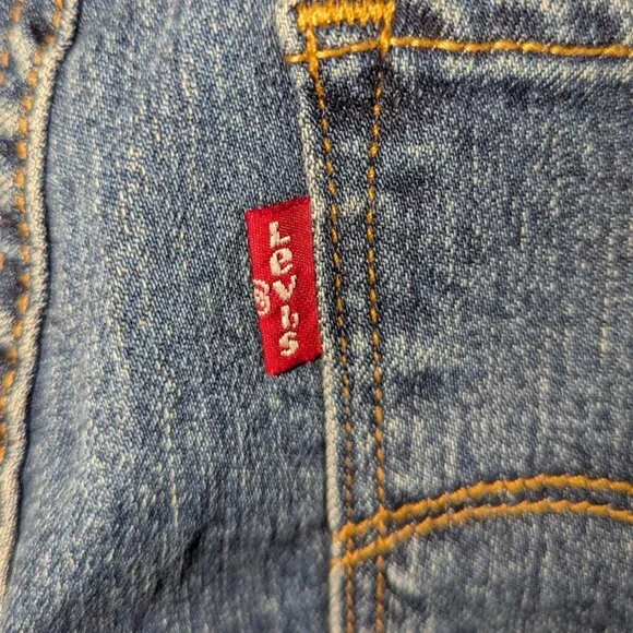 Levi's Women's High waist Stretch Wide-Leg (13.5") Jeans 30x32 Dark Wash Denim - Picture 8 of 9